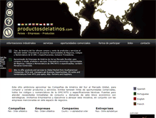Tablet Screenshot of productosdelatinos.com